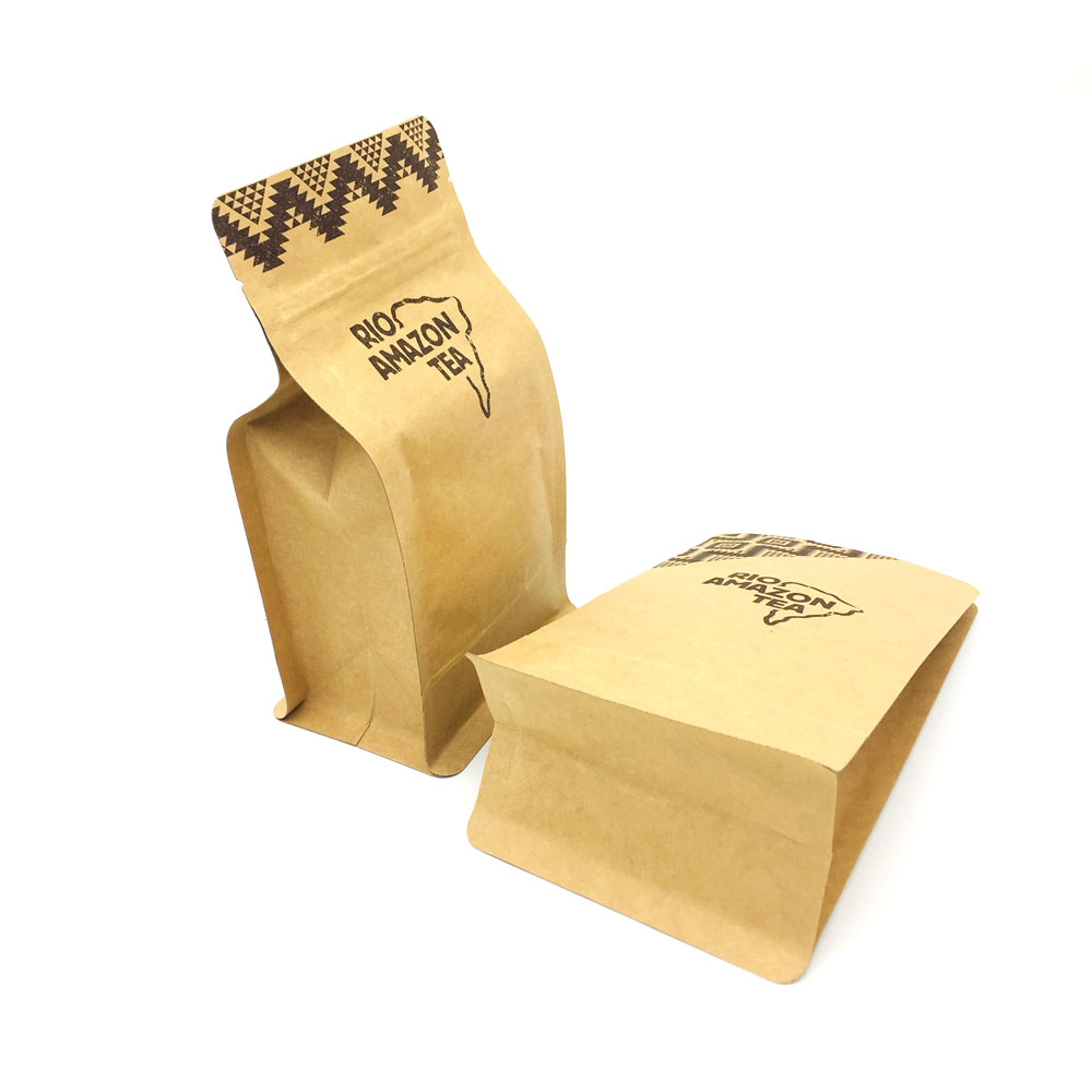 Kraft Stand Up Pouch for Tea Coffee