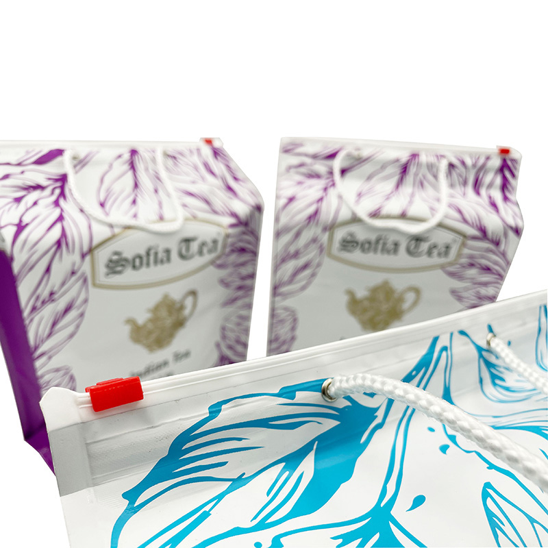 Tea Packaging Plastic Bags with Zipper Slider