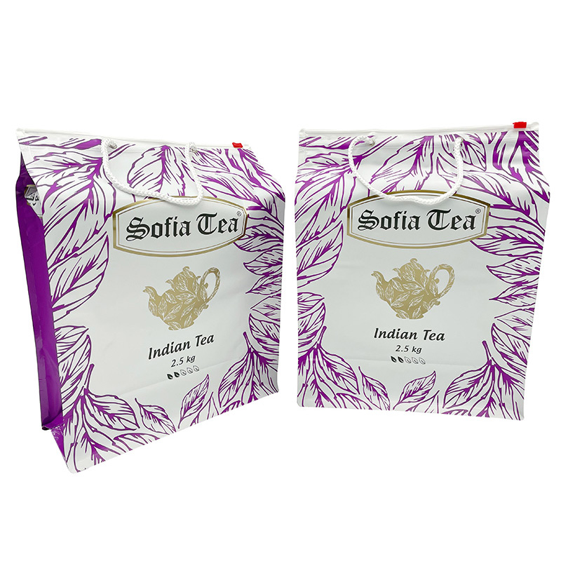 Tea Packaging Plastic Bags with Zipper Slider